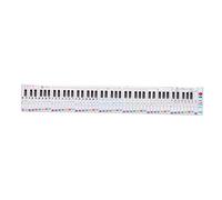 Vaguelly 88 Key Piano Keyboard Practice Aid Chart Made of Paper with Key Ratio Design, for Beginners, Students and Teachers to Improve Learning Efficiency on Keyboard and Piano