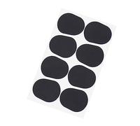 Vaguelly 8pcs Clarinet Braces Pads for Saxophone Black Round Silicone Professional Saxophone Pads Clarinet Mouthpiece Patches