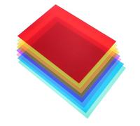 Vaguelly 8pcs Colorful Pvc Sheets Frosted Film Reading Coverings for Boys and Girls Students Home Use Random Color