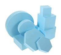 Vaguelly 8pcs Cube Photography Props Set, Lightweight Foam Geometric Cubes for Cosmetics Photo Shoot, Convenient to Carry and Place, Photoshoot Props for Jewelry and Fashion