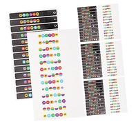 Vaguelly 8pcs Guitar Fretboard Stickers Set Note Labels for Beginners Easy to Apply No Residue Suitable for Classical Acoustic and Electric Guitars