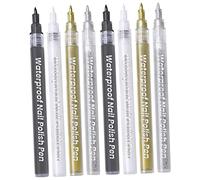 Vaguelly 8pcs Nail Art Pens Easy Use Nail Graffiti Dotting and Liner Tools for Design for Detailing and Creating Unique Art