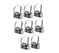 Vaguelly 8pcs Thumb Pick Stainless Steel Adjustable Index Finger Style Guitar Pick for Guitar Accessories for