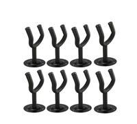 Vaguelly 8pcs Wall-Mounted Guitar Hangers Round Shape Instrument Hooks for All Easy to Install for Guitars and Violins Protect Your Instruments and Room Atmosphere