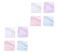 Vaguelly 8pcs Washable Saliva Towel for Boys and Girls Creative Multi-Function Hand Towel Water Absorption for Face Cleaning During Mealtime Random Color