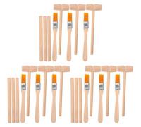 Vaguelly 9 Sets of Kids Dig Tool Toy Set Dinosaur Dig Tools Gemstone Excavation Kit Mini Wooden Hammer Brush Chisel Tool Kit Pretend Play Dig Kit Toys