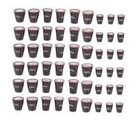 Vaguelly 90pcs Resin Mini Coffee Cups Dollhouse Kitchen Set Japanese Style Tiny Latte Art Mugs Realistic Tableware for DIY Micro Landscape Accessories Educational Craft