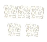Vaguelly 95pcs Cards for Newborns Growth Photography Props Unique Signs to Capture Precious Moments for Month Month Tracking
