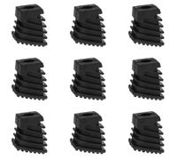 Vaguelly 9pcs Drum Leather Foot Pads for Percussion Practice Kick Pedal Support for Drummers Performance and Home Practice