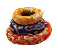 Vaguelly 9pcs Tibetan Singing Bowl Pad Buddhist Sound Bowl Mat Singing Cushion Chinese Style Embroidery