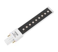 Vaguelly 9w Uv Led Black Light Replacement Lamp Tube for Nail Art Gel Curing, Dual Light Source Led Bulb Compatible Nail Gel Drying Machines, Suitable for Salon and Home Manicure Use