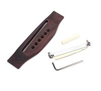 Vaguelly Acoustic Guitar Bridge Kit Tremolo Bridge System for Strings Saddle and Pegs