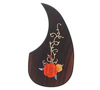 Vaguelly Acoustic Guitar Scratchplate Rose Wooden Guard Protective Pickguard Craftsmanship