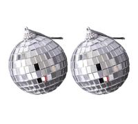 Vaguelly Acrylic Mirror Balls Waterproof 2pcs Photo Props Background Tool Easy to Clean for Studio Posing for Cosmetics and Food Photography Decoration and Studio Posing and Product Photography