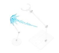 Vaguelly Adjustable Action Figure Stand for Anime and Pop Culture Figures, Blue Plastic Stable Support Display Stand Enhancing Details, for Office Decoration and Home Decor