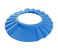Vaguelly Adjustable Baby Shower Hat and Bath Cap for Toddlers, Waterproof Eva Material, Soft Lightweight Blue Shampoo Protector for Boys and Girls Bathing Safety