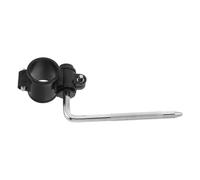 Vaguelly Adjustable Compatibility Black Plastic Metal and Universal with Electronic Drum Percussion Pad Mount Bracket L-shaped Drum Kit Frame Part Upgrade