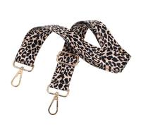 Vaguelly Adjustable Leopard Print Bag Strap with Clasps 3.8cm Wide Nylon DIY Shoulder Strap for Handbags Fashionable Bag Extender for Purse Making