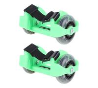 Vaguelly Adjustable Light-Up Roller Skate Shoes for Boys and, Outdoor Inline Skates with Glitter Wheels, Green Color, Suitable for ’S Sports and Recreation