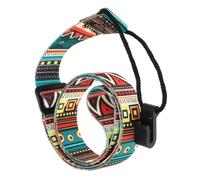 Vaguelly Adjustable Ukulele Strap Double Hooks Sturdy Cloth and Plastic Musical Instrument Parts Belt Accessories with Sturdy Design and Secure Lock for Ukulele Playing