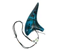 Vaguelly Alto c Ocarina for Beginners Ethical Musical Instrument Blue Bag and Lanyard