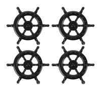 Vaguelly Anchor Zinc 4pcs Vintage Handles Shape and Black Cabinet in Alloy, Practical Easy to Clean Furniture Knobs Pull Handles for Wardrobes and Cabinets, for Home Decor