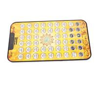 Vaguelly Arabic Learning Tablet for Educational Interactive with Finger Reading Feature Fun Language Learning Device for Boys Yellow No Battery