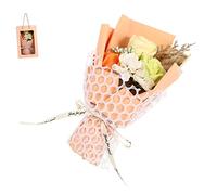 Vaguelly Artificial Soap Flower Bouquet with Present Box Elegant Soap Flower Arrangement for Mother Day Weddings Parties and Home Decor
