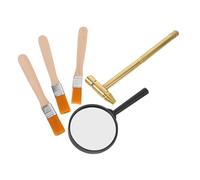 Vaguelly Authentic Archaeology Dig Kit for Hammer Brush Magnifier Educational Stem Gemstone Excavation Tools Set for Boys and Tool Set for Hands Historical Discovery