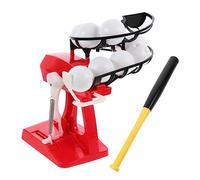 Vaguelly Automatic Baseball Launcher for Self Operating Baseball Trainer with Retractable Bat and Safe Tubular Ball Path Compact Sports Equipment for Outdoor Skill Practice and Random Color