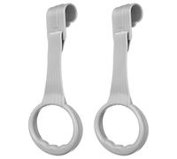 Vaguelly Baby Bed Stand up Rings Playpen Pull up Rings for Walking Exercise Training on The Crib Portable Infant Walking Assistant Delicate Design PP Material 1 Pair