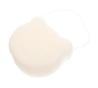 Vaguelly Baby Body Scrubber Muslin Sponge Foam Bathing Accessories Safe for Baby's Scalp Convenient and Practical White Bath Sponges for Baby Bath Time Home Use Toddlers and Kids