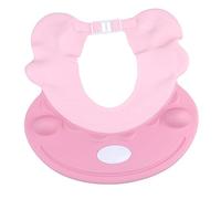 Vaguelly Baby Shower Ear Protector Cap Baby Hair Washing Cap Waterproof Pp TPE Material Lovely Cartoon Design Pink Bath Hat for Boys and Girls Bathing and Haircut