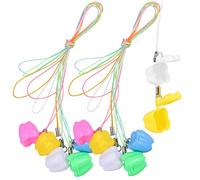 Vaguelly Baby Tooth Keepsake Case Lost Tooth Keepsake Container for Children with 12 Plastic Compartments Sturdy Storage Box for Preserving Childhood Memory Assorted Style