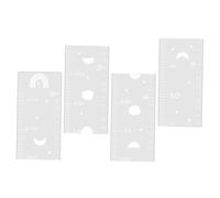 Vaguelly Back to School Mirror Height Decal for Kids, Silver Wood Growth Chart Mirror Design, for Children's Room and Nursery Wall Decoration to Record Growth and Development