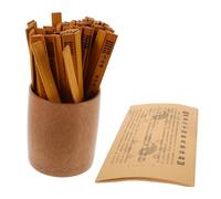 Vaguelly Bamboo Divination Tools with Hexagram Sticks and Drawstick Tube for Interactive Fortune Telling and I Ching Learning Educational Spiritual Props for Wealth and Luck Cultural Decor