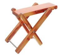 Vaguelly Bamboo Pedicure Foot Rest Stool Adjustable 4-level Height Portable Manicure Foot Stool for Home and Salon Use