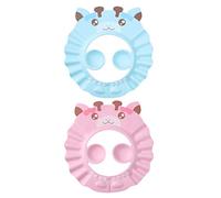 Vaguelly Bathing Protection Hat Set 2pcs Boys and Girls Shampoo Hat Eva Material No Water Phobia Risk