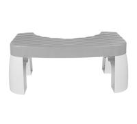 Vaguelly Bathroom Toilet Step Stool for Adults Anti-Slip Plastic Footstool with Light Grey Finish, Suitable for Toilet Squat and Bathroom Use, Supportive Stool and Pregnant Women