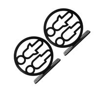 Vaguelly Bathroom Wall Signs with Indications and Double-sided Visibility 2pcs Black Acrylic Vertical Minimalist Men and Women Toilet Signs for Restroom for Office and Public Use
