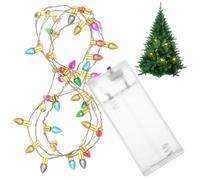 Vaguelly Battery Operated Miniature Fairy Lights for Dollhouse LED String Lights with Bright Bulbs for Christmas Tree and Village Decor