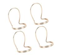 Vaguelly Beginner Banjo Metal Picks Set Small Finger Plectrums for Banjo Thumb Plectrums 4pcs