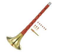 Vaguelly Beginner-friendly Chinese Suona Wind Instrument in D Key, Metal Construction for Easy Play and Rust Resistance Random Color