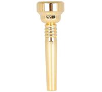 Vaguelly Beginner to Professional Gold-plated Trumpet Mouthpiece Metal Trumpet for Adult Compact Music Instrument