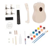 Vaguelly Beginner Wooden Ukelele Kit Diy Paintable Musical Instrument Boys and Girls Ukulele Adults Handmade Hawaii Ukelele