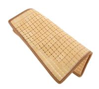Vaguelly Beige Bamboo Seat Pad for Car Seat and Sofa with Cooling and Portable Features for Summer and Office Use Elegant Sleek Narrow Edge Design