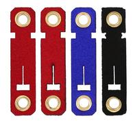 Vaguelly Bird Foot Rings and Convenient for Homing and Chicken Coops Practical Bird Identification Rings Parrot Leg Bands 4 Sets with Suede Cloth Material Easy to Re-use for Parrots