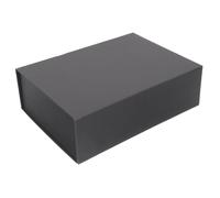 Vaguelly Black Magnetic Closure Present Box with Ribbon, Foldable Industrial Cardboard Box, Portable and Elegant Design, for Bridesmaid Proposals and Packaging Presents