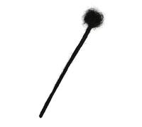 Vaguelly Black Real Human Hair Dreadlock Extension for Men Comfortable Breathable Permanent Locs Hip Hop Style Loc Extensions for Daily Wear and Costume Parties