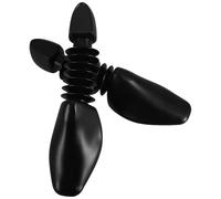 Vaguelly Black Spring Loaded Plastic Shoe Trees for Display and Storage | Adjustable Textured Form Holder, for Tennis Shoes and Loafers, Store Presentation, Shoe Care Routine